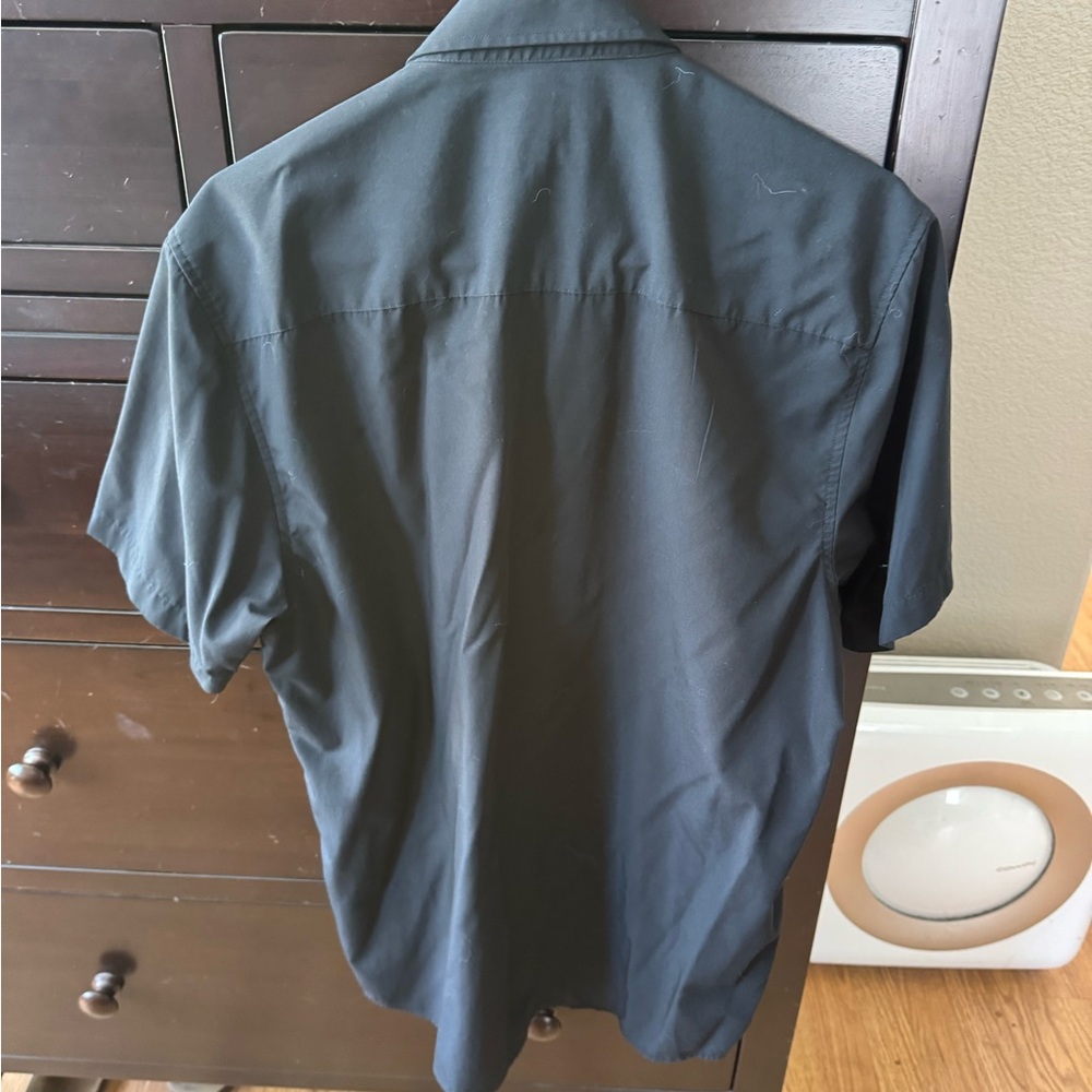 DIXXON performance bamboo series Men's Black Casual Button Down Shirt